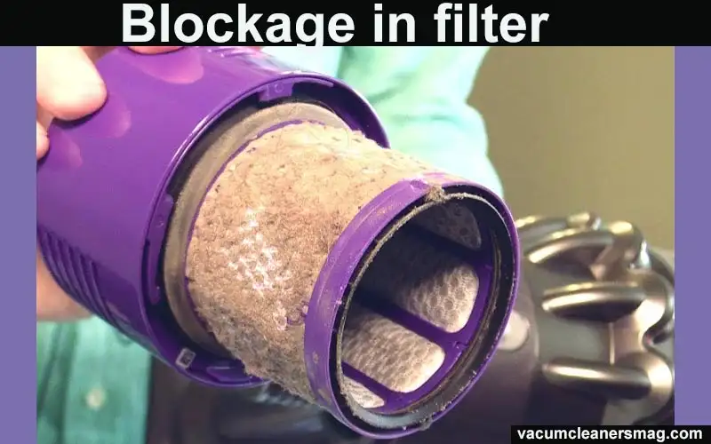 Blockage in filter