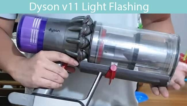 Dyson v11 Light Flashing