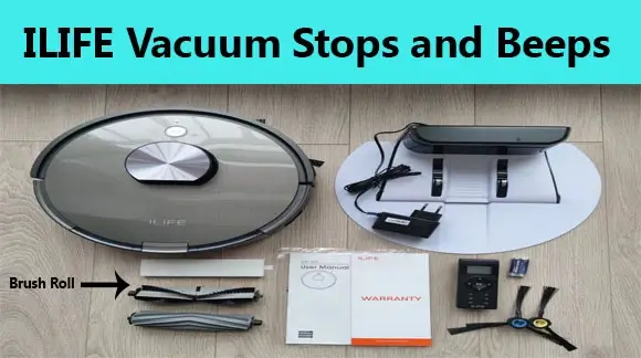 ILIFE Vacuum Stops and Beeps