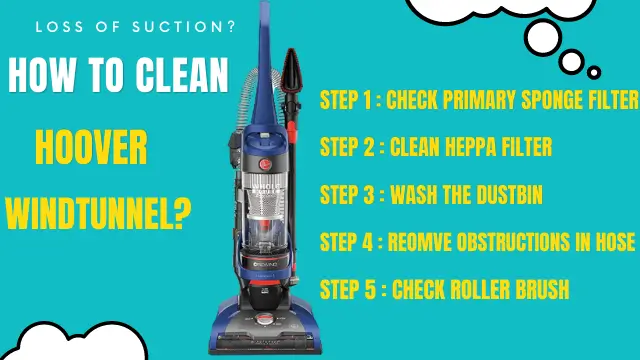 How to clean hoover windtunnel?