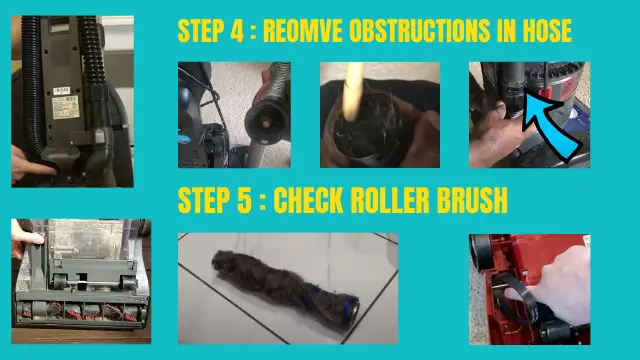 Examine the roller brush